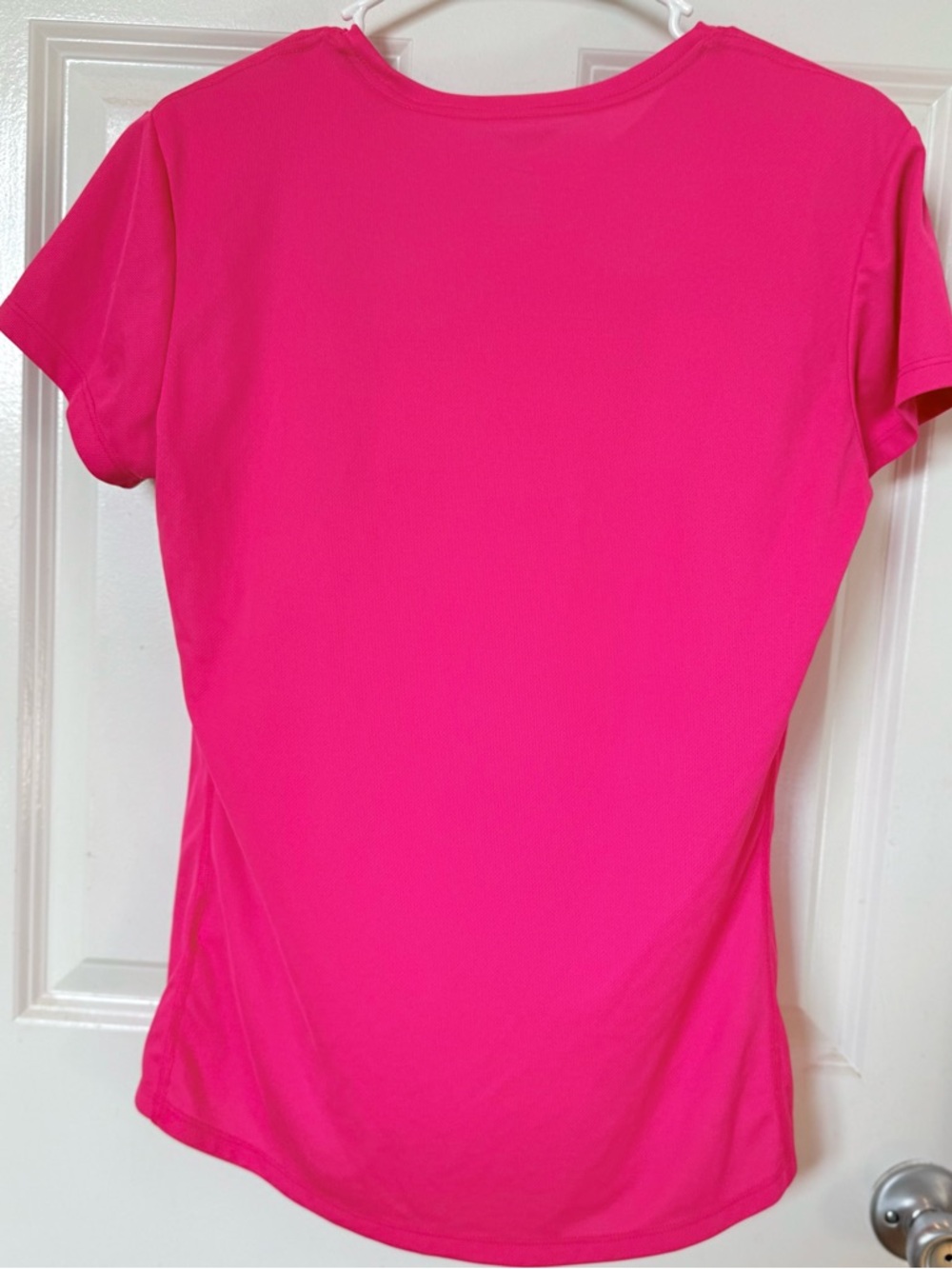 Nike Dri-FIT Women's Hot Pink Short Sleeve Running Tee - Picture 2 of 5